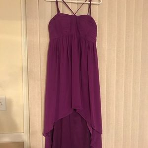 Purple Kaur boutique high low dress